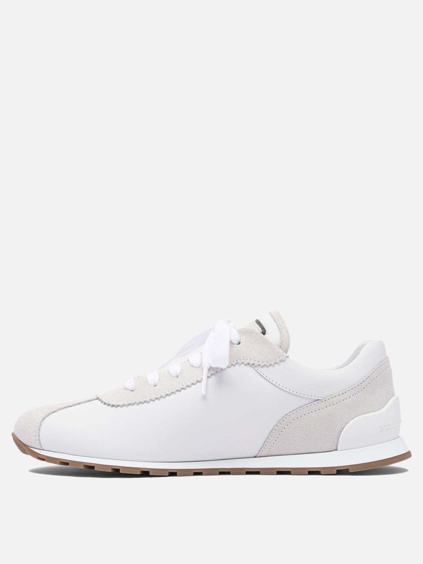 Sneaker basse 100% leather - 100% rubber  Bianco - Brunello Cucinelli Donna | PDP | VIETTI Online Store | thumbnail_3