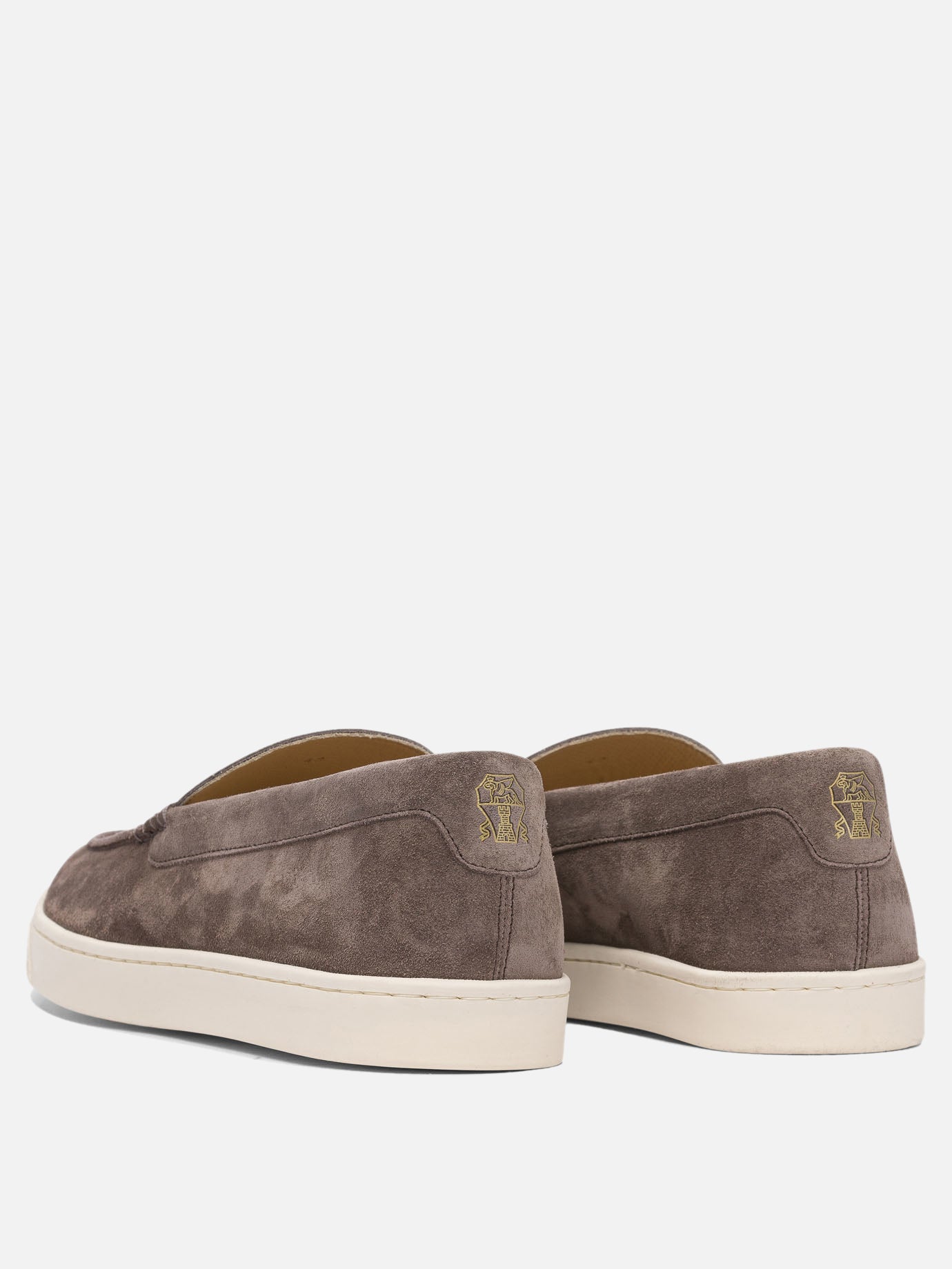 Mocassini 100% suede - 100% rubber  Marrone - Brunello Cucinelli Uomo | PDP | VIETTI Online Store | Zoom-Modal_4
