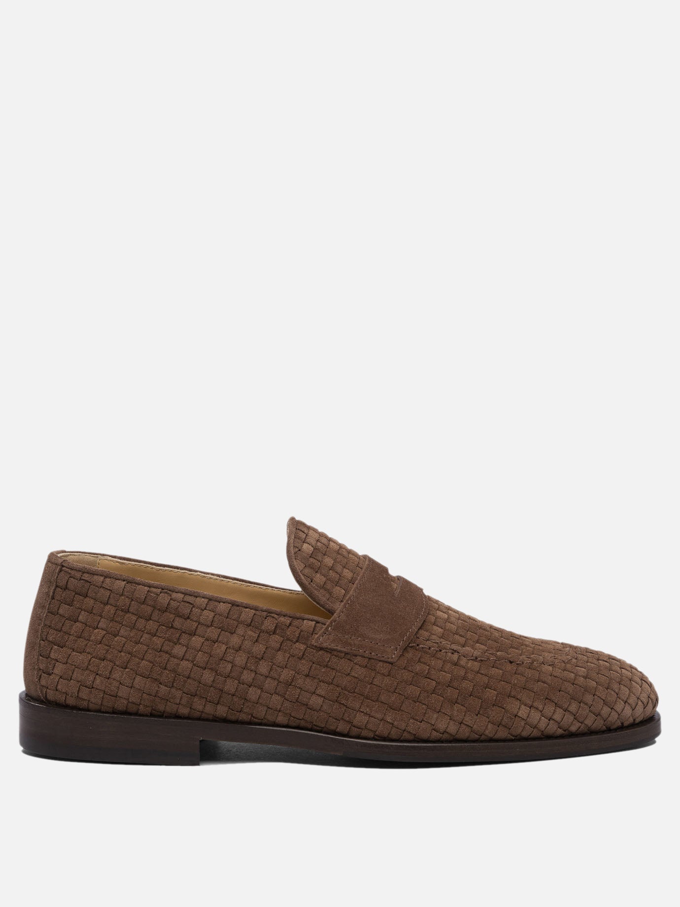 Loafers 100% leather - 80% rubber 20% leather  Brown - Brunello Cucinelli Men | PDP | VIETTI Online Store | thumbnail