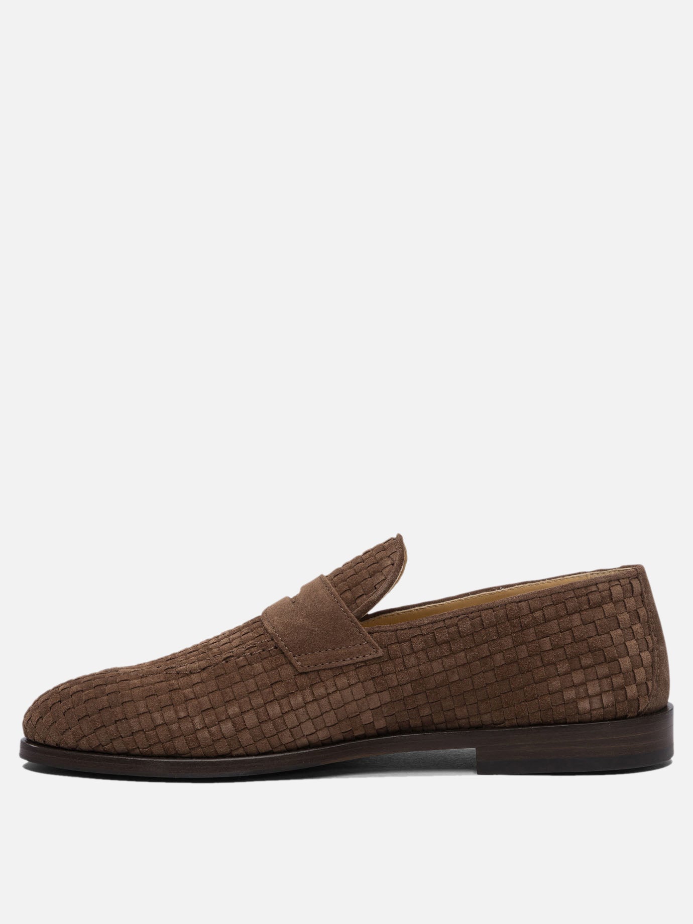 Loafers 100% leather - 80% rubber 20% leather  Brown - Brunello Cucinelli Men | PDP | VIETTI Online Store | thumbnail_3
