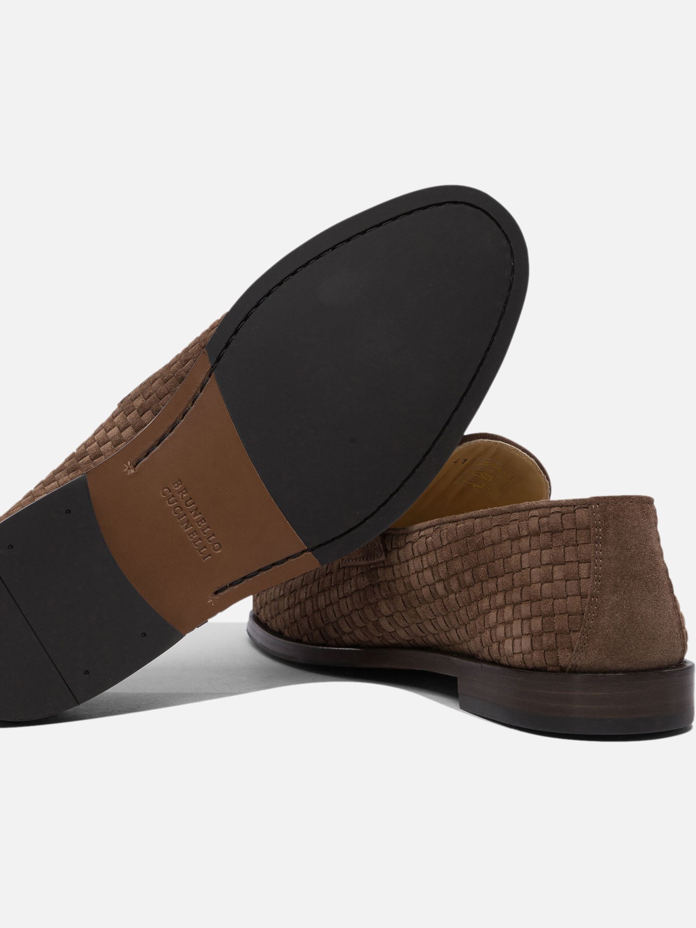 Loafers 100% leather - 80% rubber 20% leather  Brown - Brunello Cucinelli Men | PDP | VIETTI Online Store | thumbnail_5