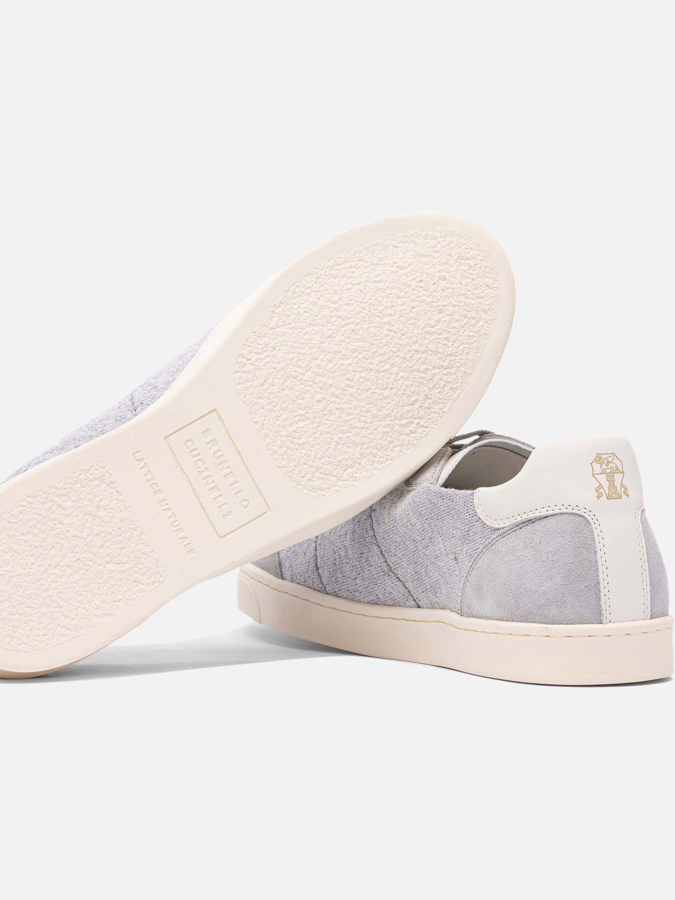 Sneaker basse 80% fabric 20% leather - 100% rubber  Grigio - Brunello Cucinelli Uomo | PDP | VIETTI Online Store | Zoom-Modal_5
