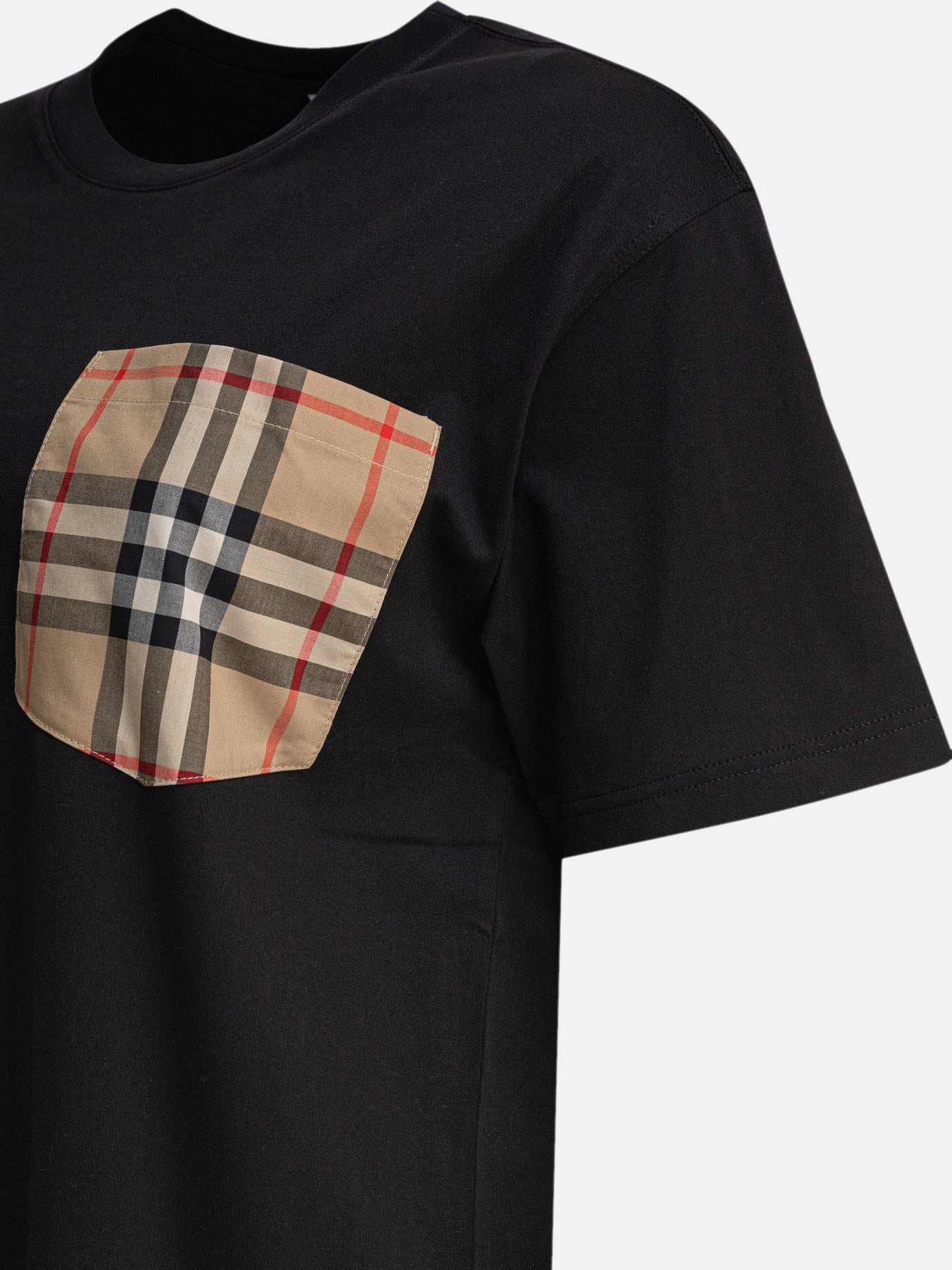 Burberry Cotton crew neck T-shirt 12827573_XS Black thumbnail_4