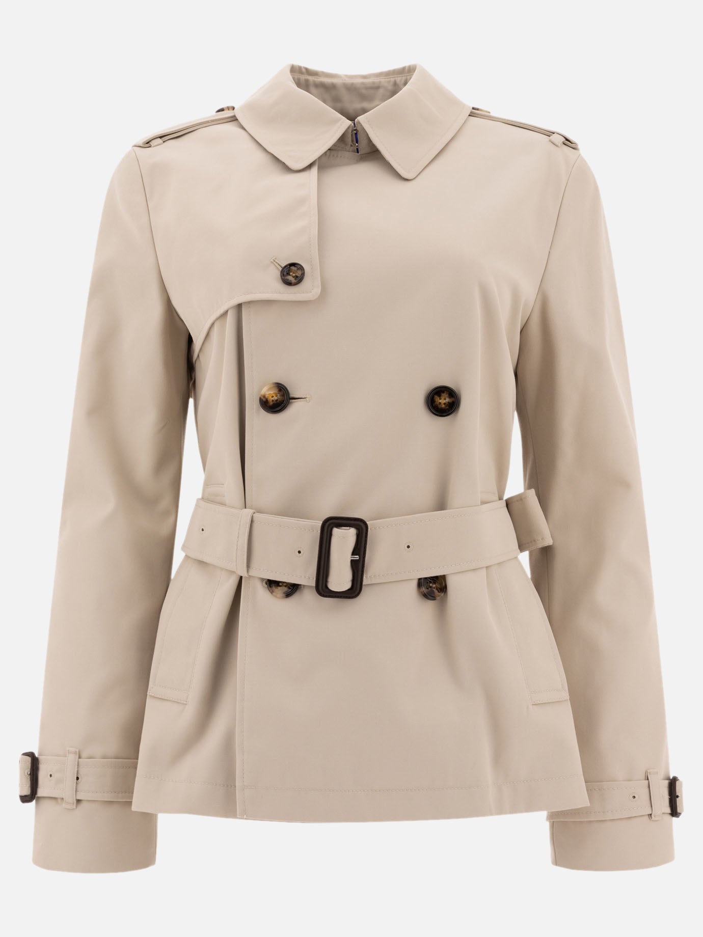 Burberry Giacca trench in misto cotone 14972264_08 Brown thumbnail_1