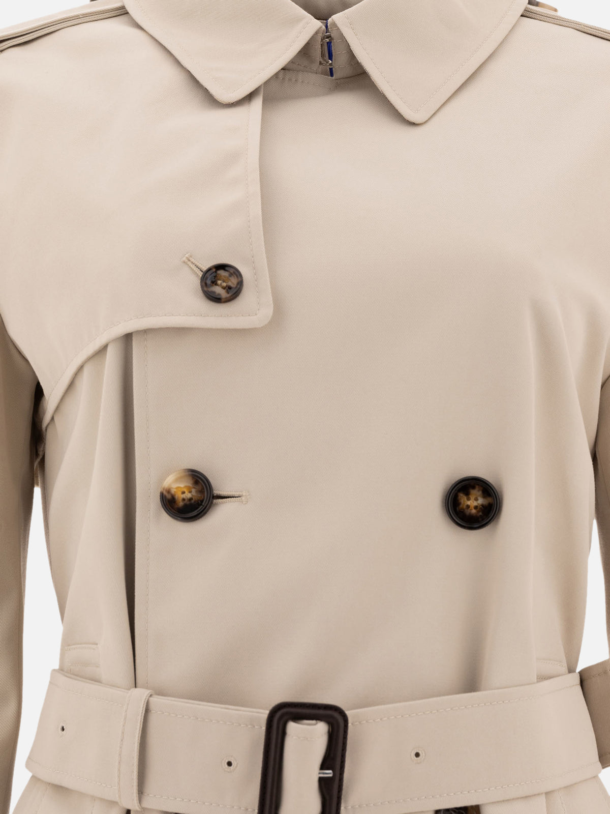 Burberry Cotton blend trench jacket Brown - VIETTI