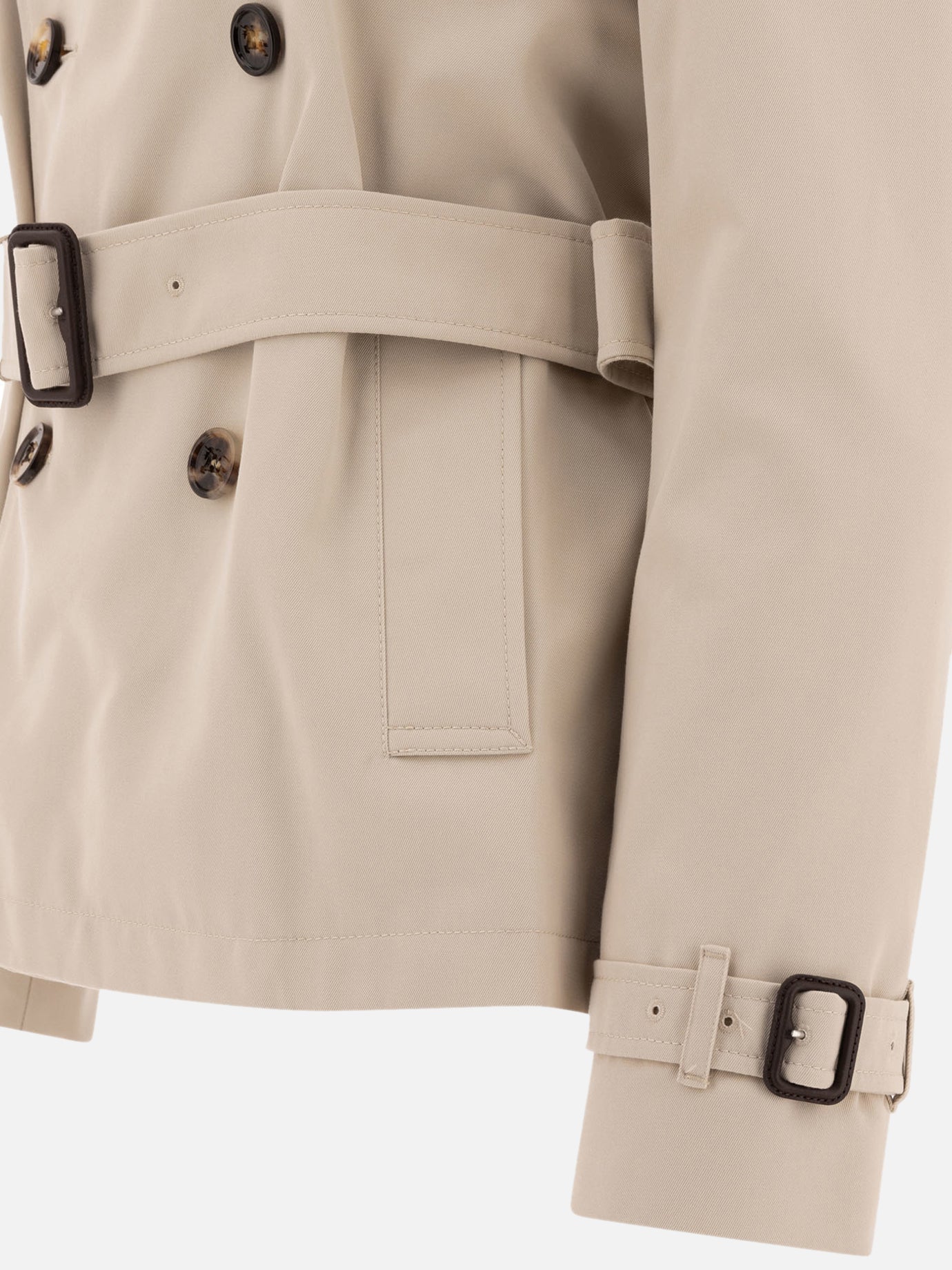 Burberry Cotton blend trench jacket Brown