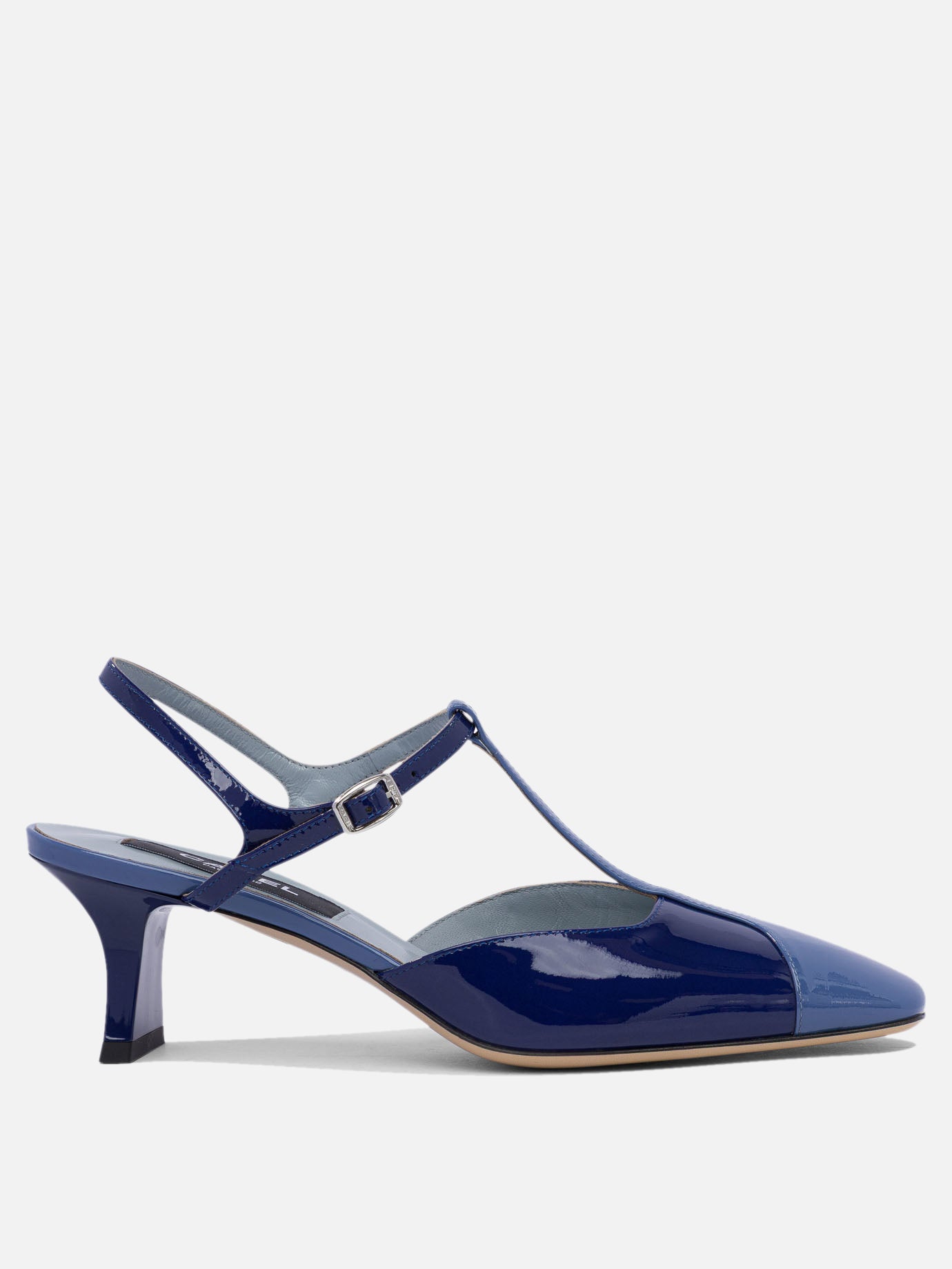 Sandali con tacco 100% calf leather - 100% calf  Blu - Carel Donna | PDP | VIETTI Online Store | thumbnail