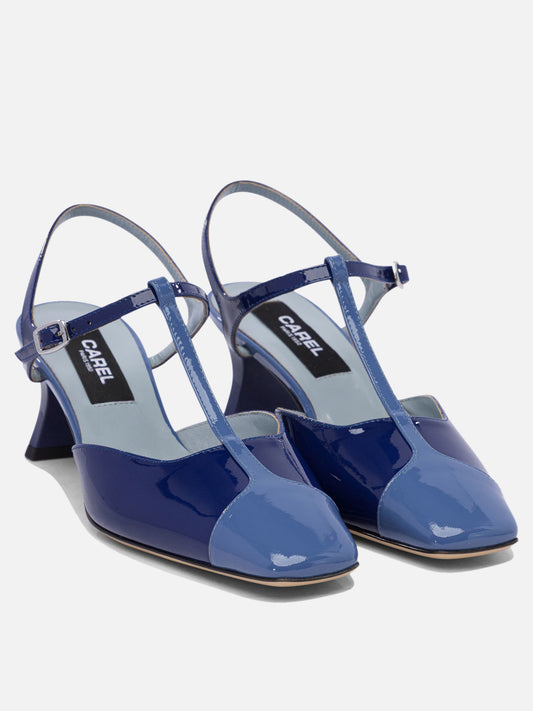 Sandali con tacco 100% calf leather - 100% calf  Blu - Carel Donna | PDP | VIETTI Online Store | 2
