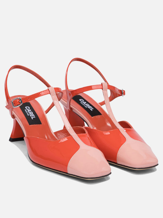 Sandali con tacco 100% calf leather - 100% calf  Rosso - Carel Donna | PDP | VIETTI Online Store | 2
