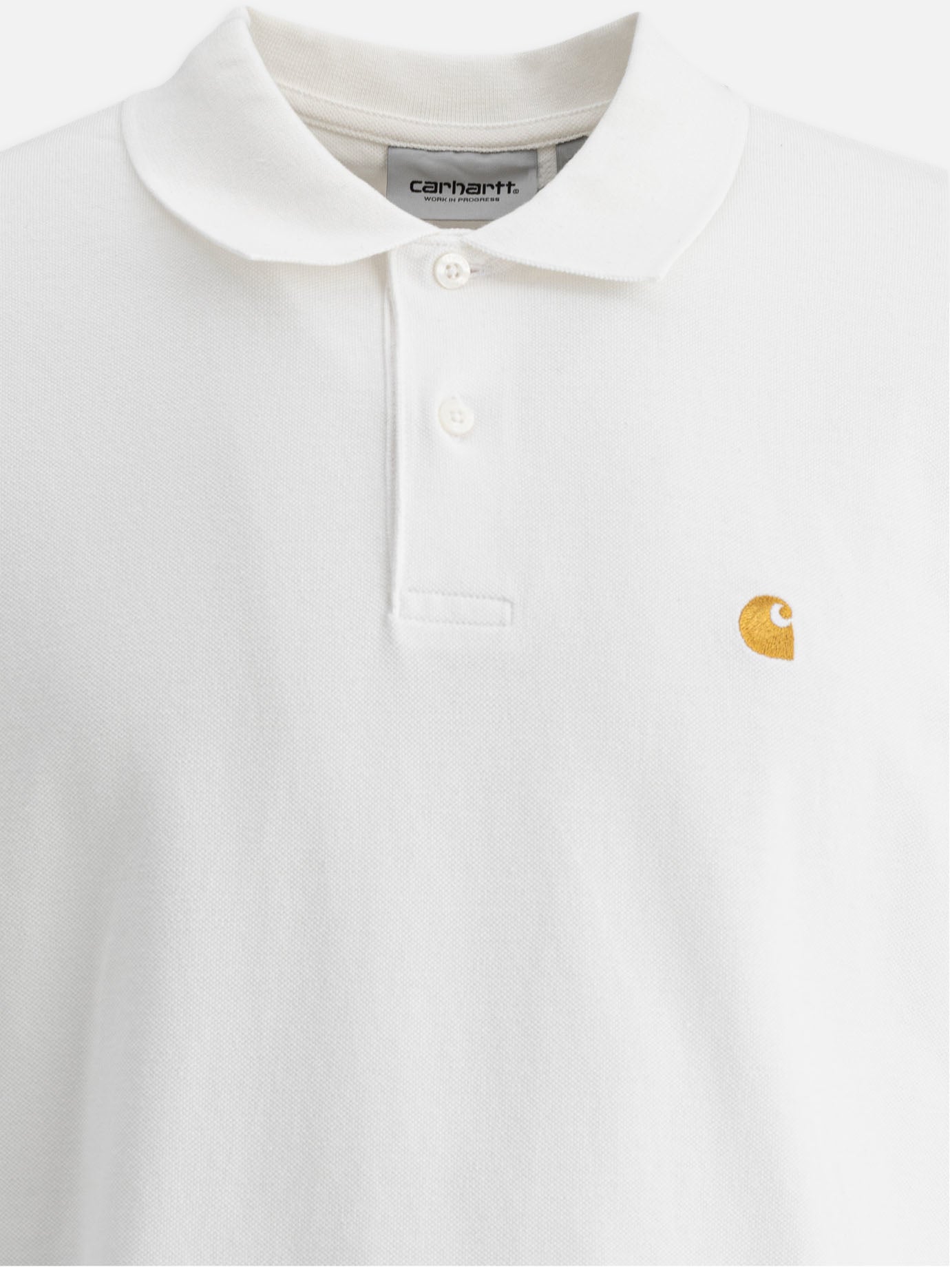Polo con bottoni Logo  Bianco - Carhartt WIP Uomo | PDP | VIETTI Online Store | thumbnail_3