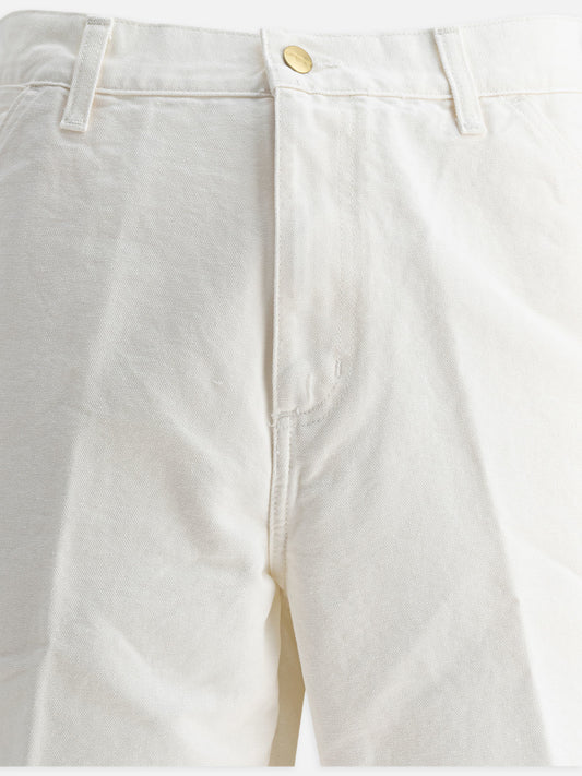 Carhartt WIP "Single Knee" Shorts White

