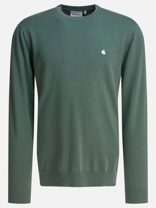 Carhartt WIP Crew-neck sweater with logo 19997553_M Green 1