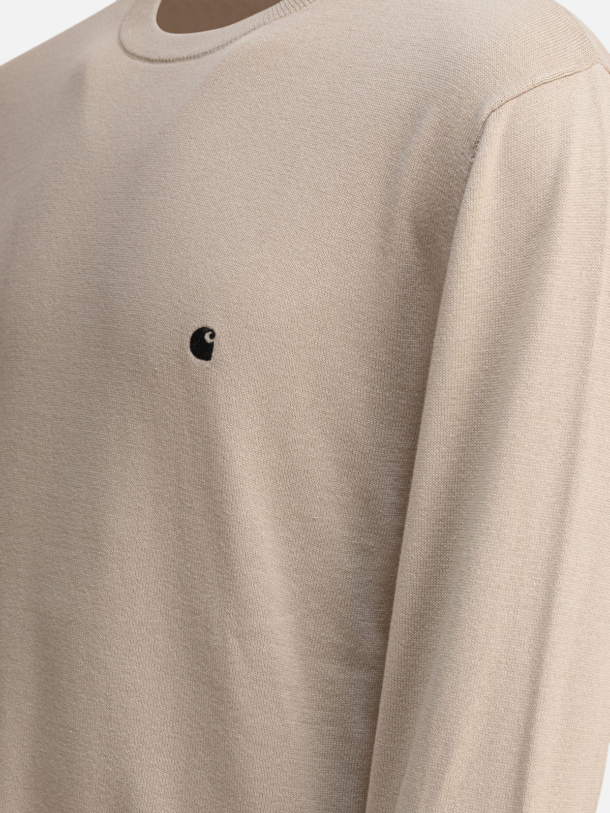 Carhartt WIP Crew-neck sweater with logo Beige