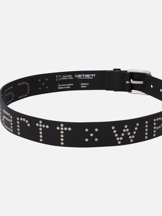 Cinture in pelle 100% cotton  Nero - Carhartt WIP Uomo | PLP | VIETTI Online Store | 2
