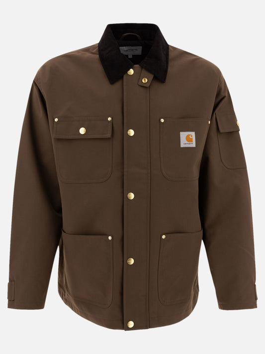 Giacche leggere & Trapuntate Logo  Marrone - Carhartt WIP Uomo | PLP | VIETTI Online Store 
