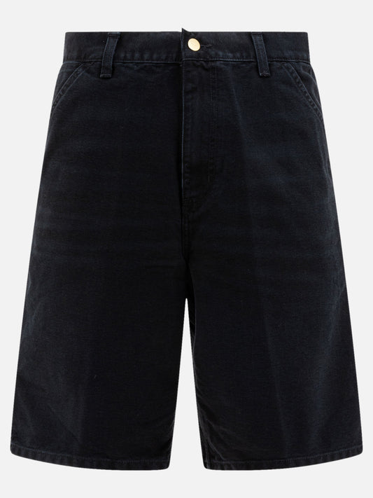Utility shorts Solid colour  Black - Carhartt WIP Men | PLP | VIETTI Online Store 
