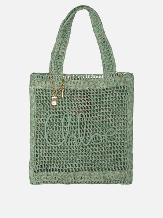Medium bags Logo  Green - Chloé Women | PLP | VIETTI Online Store 
