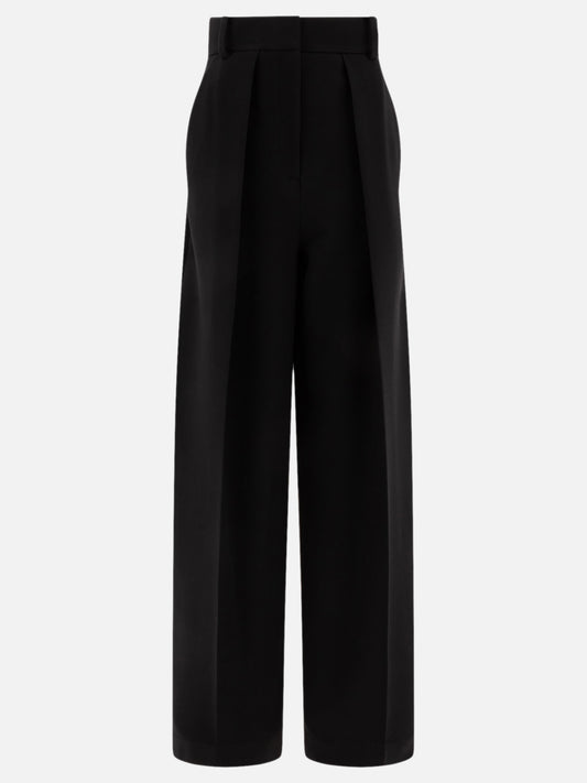 Tailored trousers Solid colour  Black - Khaite Women | PLP | VIETTI Online Store 
