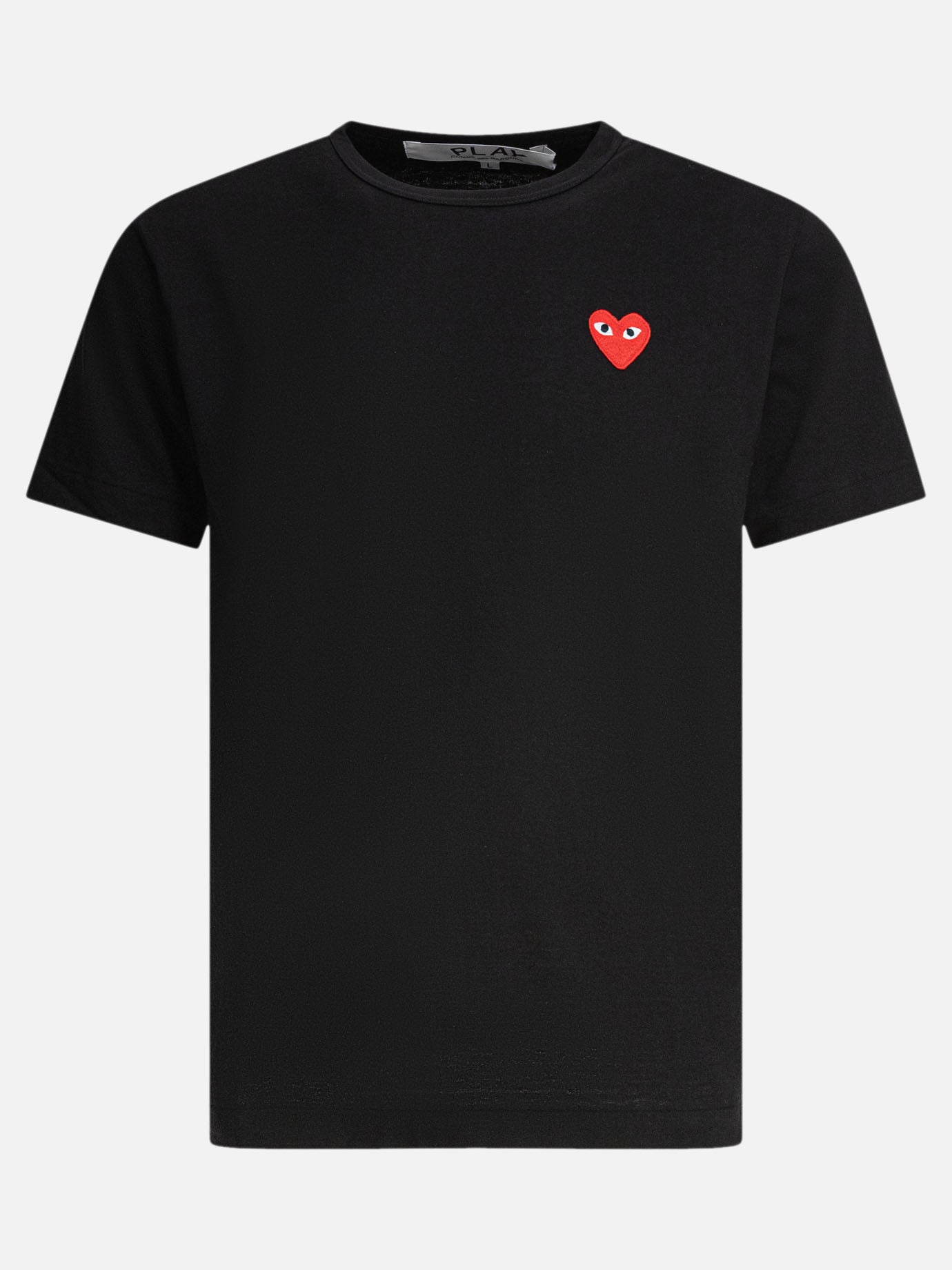 T-shirt girocollo Logo  Nero - Comme Des Garçons Play Uomo | PDP | VIETTI Online Store | thumbnail