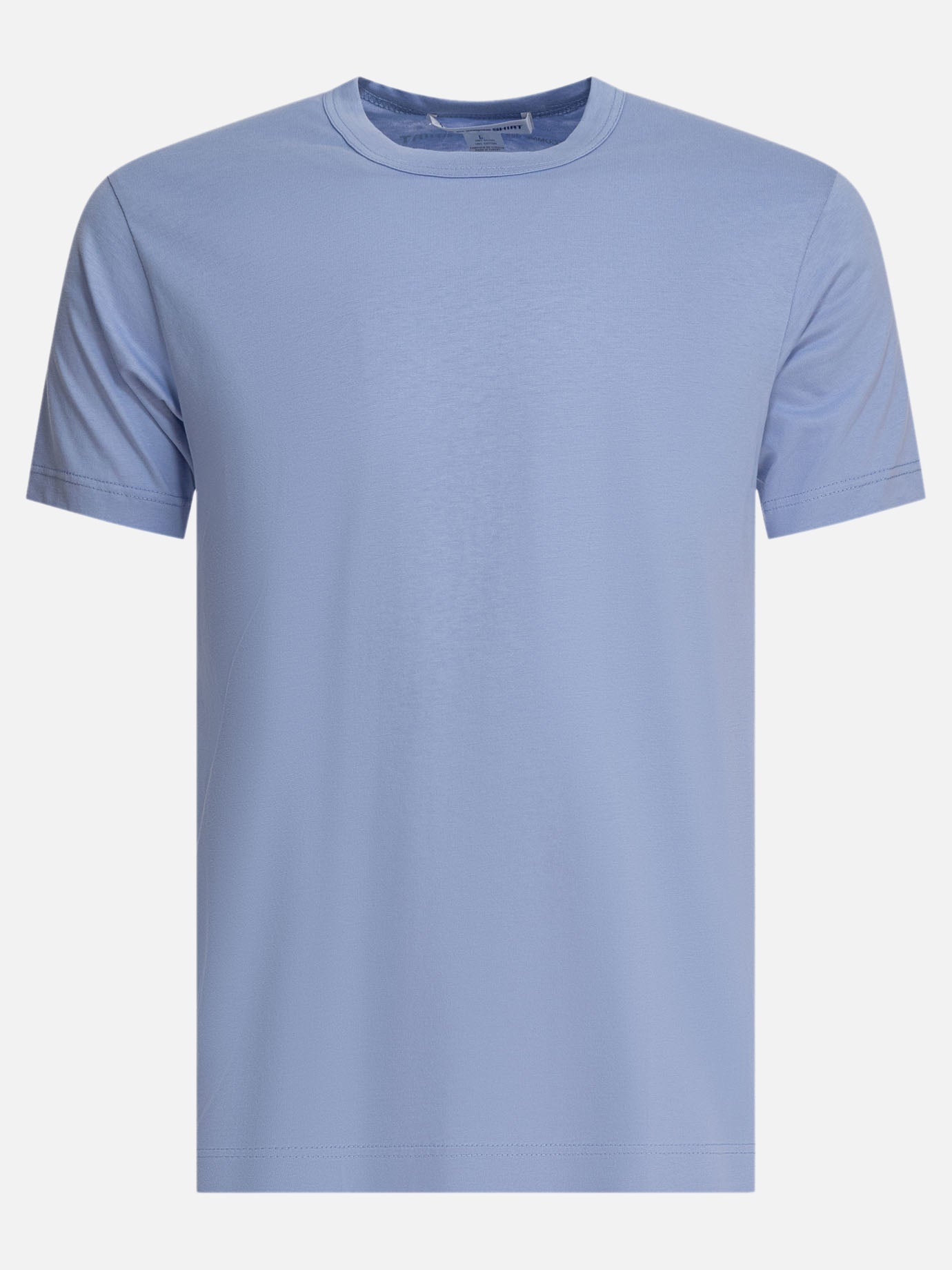 T-shirt girocollo Solid colour  Azzurro - Comme Des Garçons Shirt Uomo | PDP | VIETTI Online Store | thumbnail