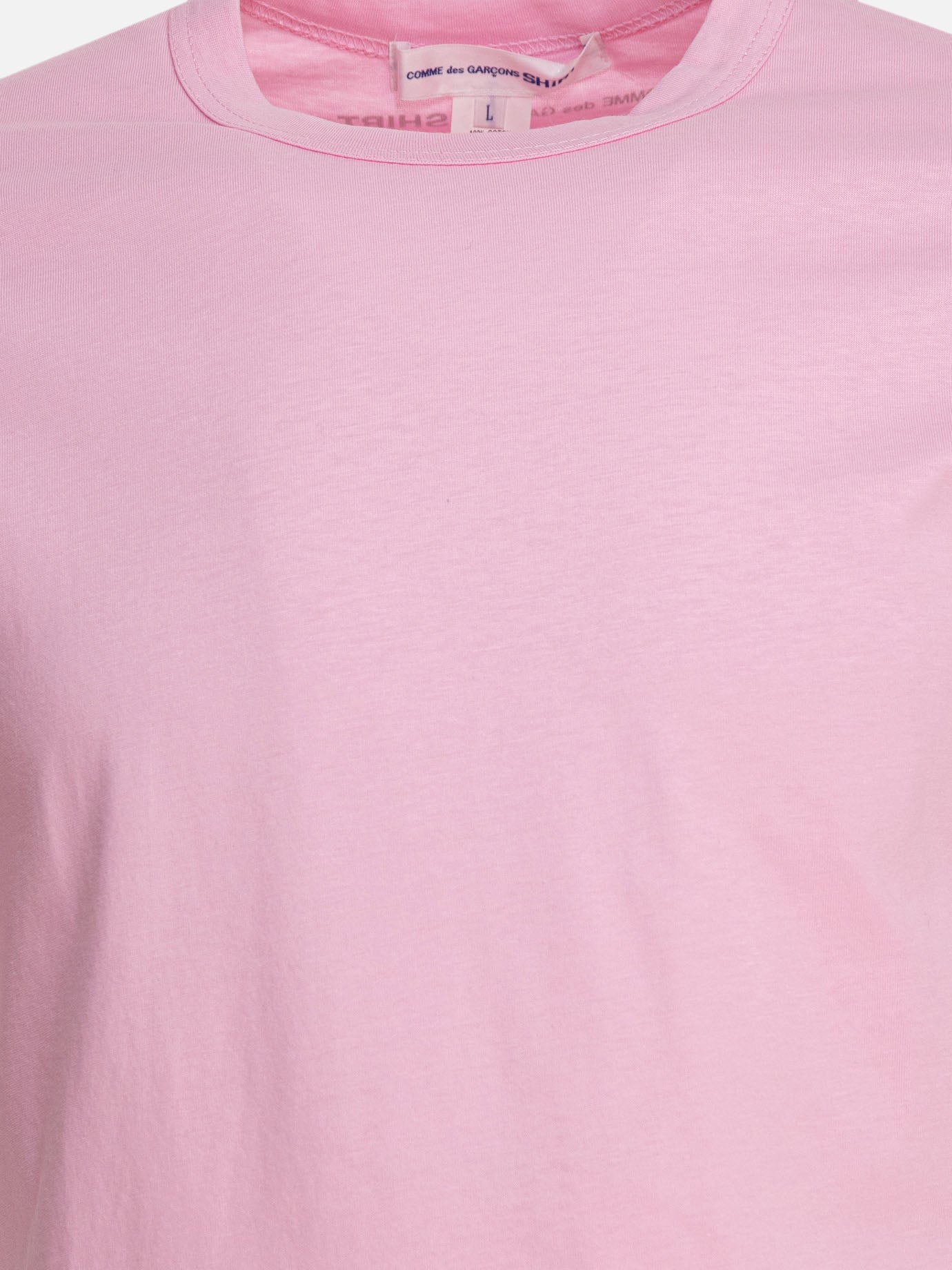 T-shirt girocollo Solid colour  Rosa - Comme Des Garçons Shirt Uomo | PDP | VIETTI Online Store | thumbnail_3