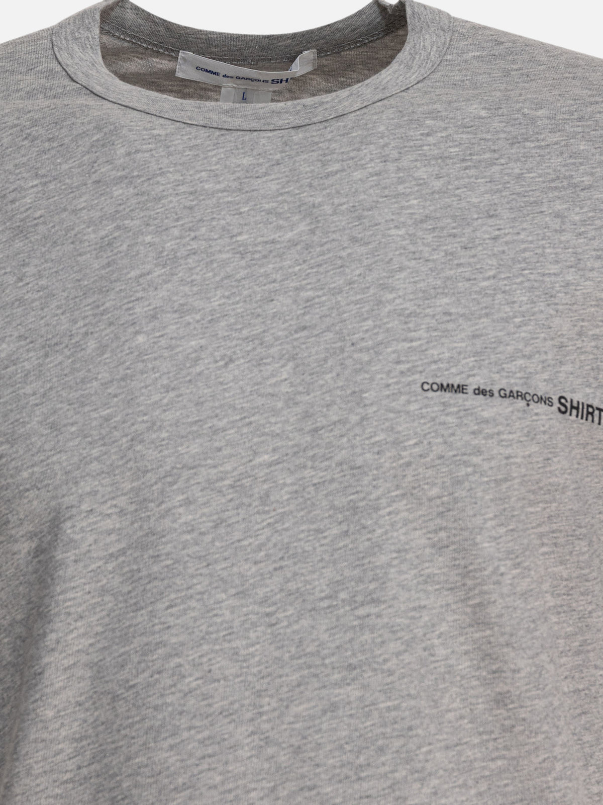 Comme Des Garçons Shirt "CDG SHIRT" T-shirt with logo Grey - VIETTI