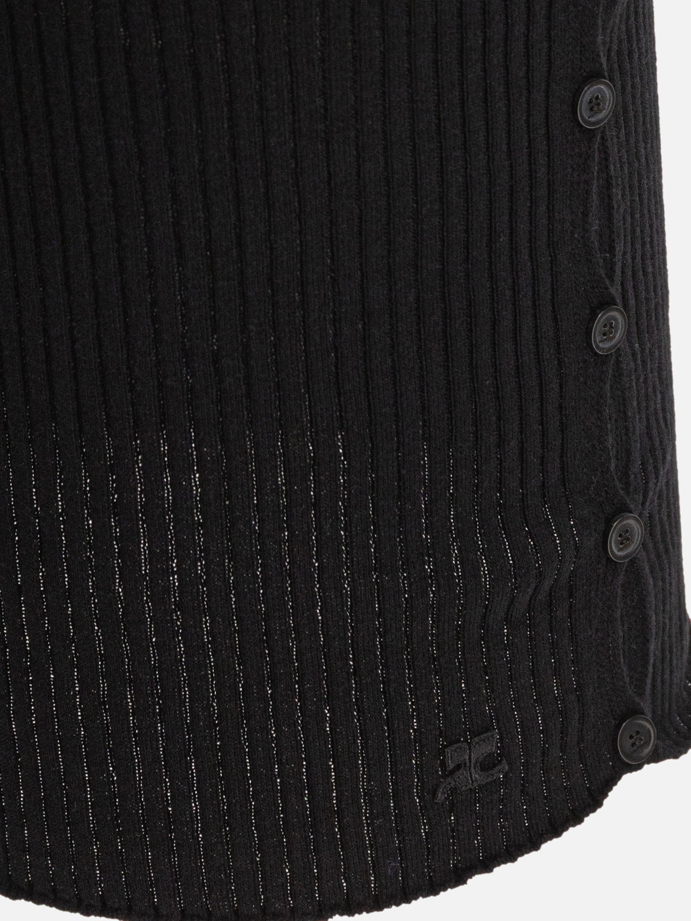 Minigonne Solid colour  Nero - Courrèges Donna | PDP | VIETTI Online Store | Zoom-Modal_4
