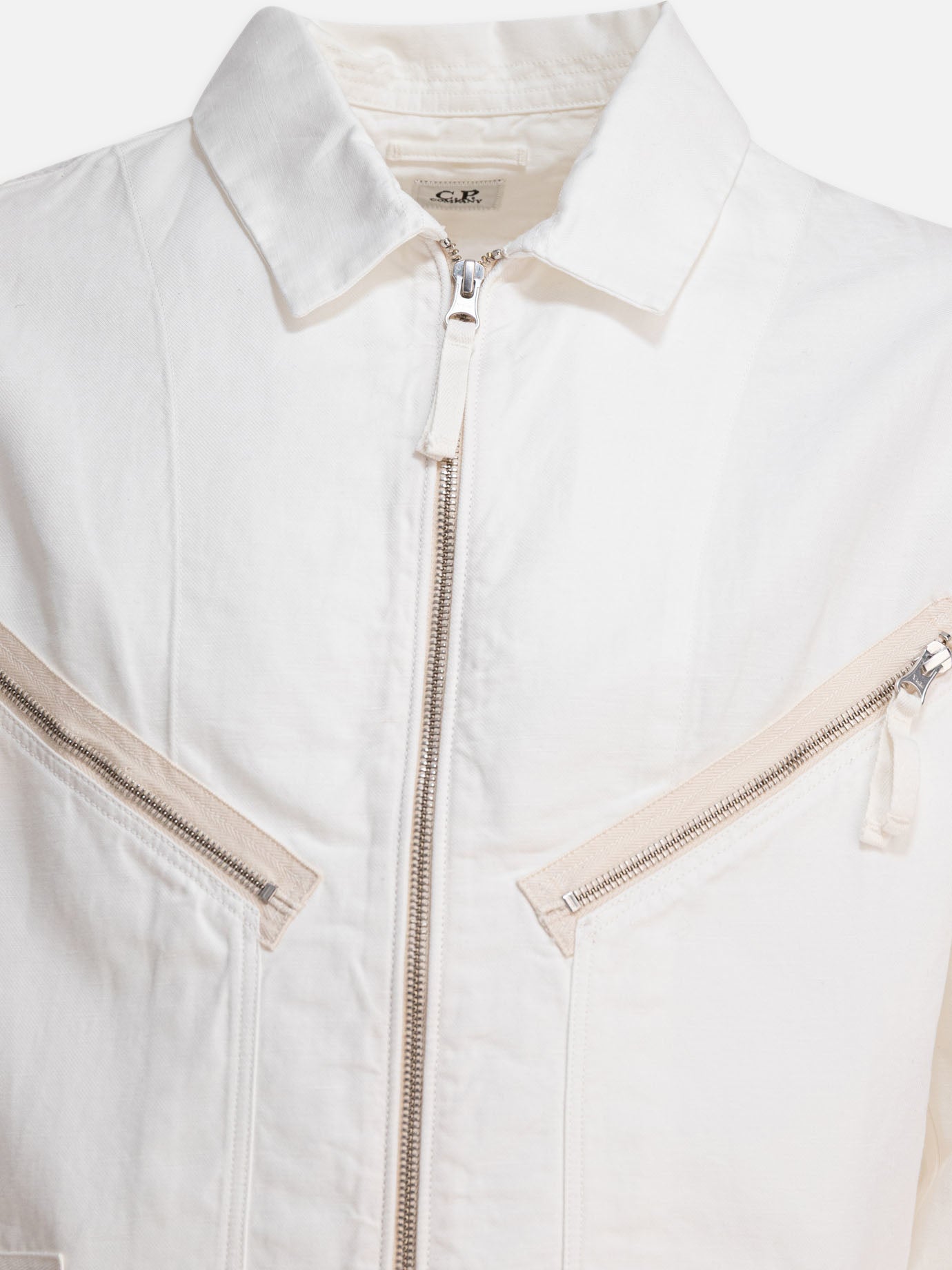 Giacche overshirt Solid colour  Bianco - C.P. Company Uomo | PDP | VIETTI Online Store | thumbnail_4