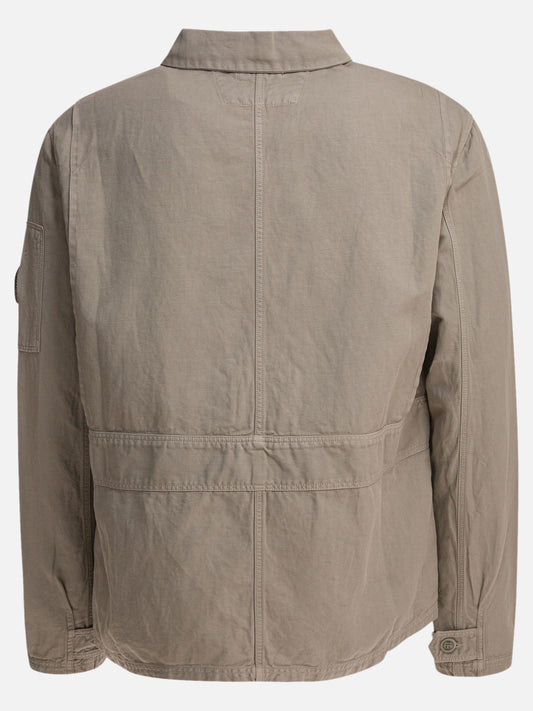 C.P. Company Overshirt in cotone e lino 14449851_S Grey 2