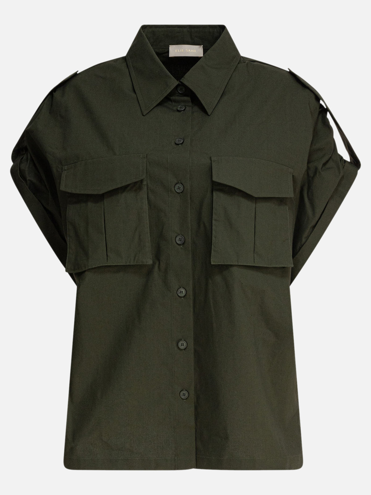 Elie Saab Cotton poplin shirt Green