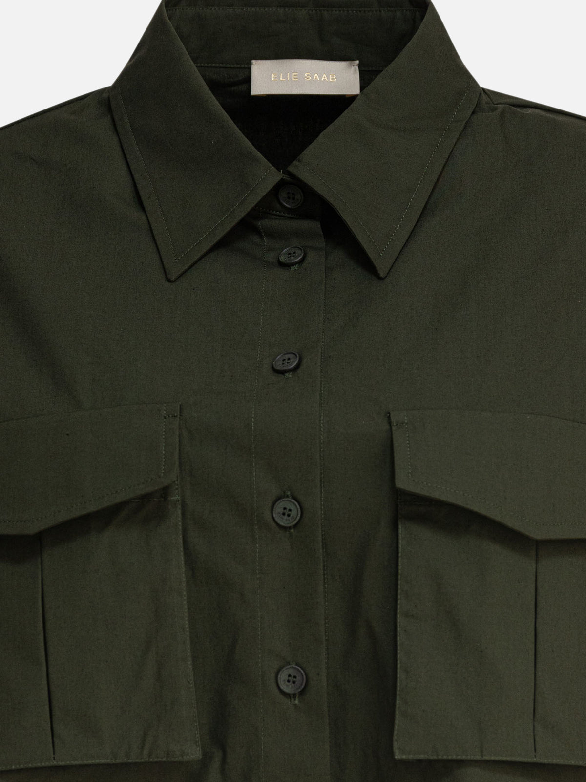 Elie Saab Cotton poplin shirt Green