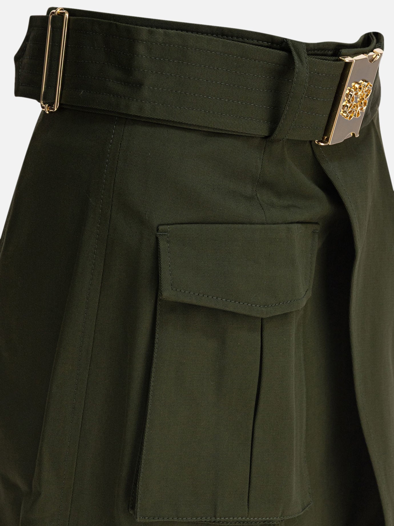 Gonne midi Solid colour  Verde - Elie Saab Donna | PDP | VIETTI Online Store | Zoom-Modal_4
