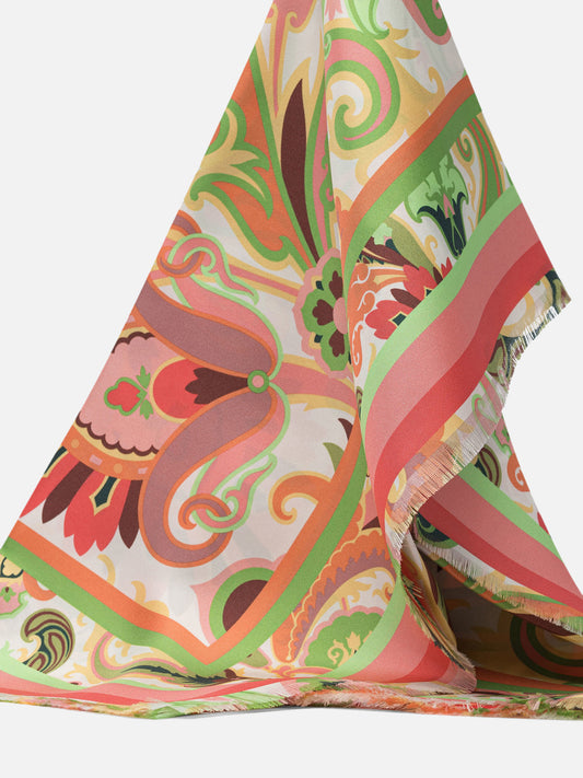 Etro Foulard in seta stampata 24887405_UNI Pink 2