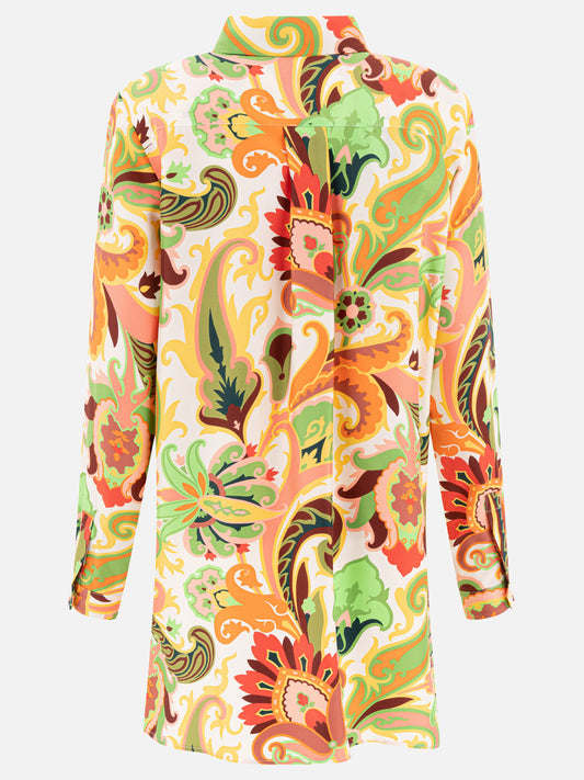 Etro Camicia in seta paisley 14098627_38 Green 2