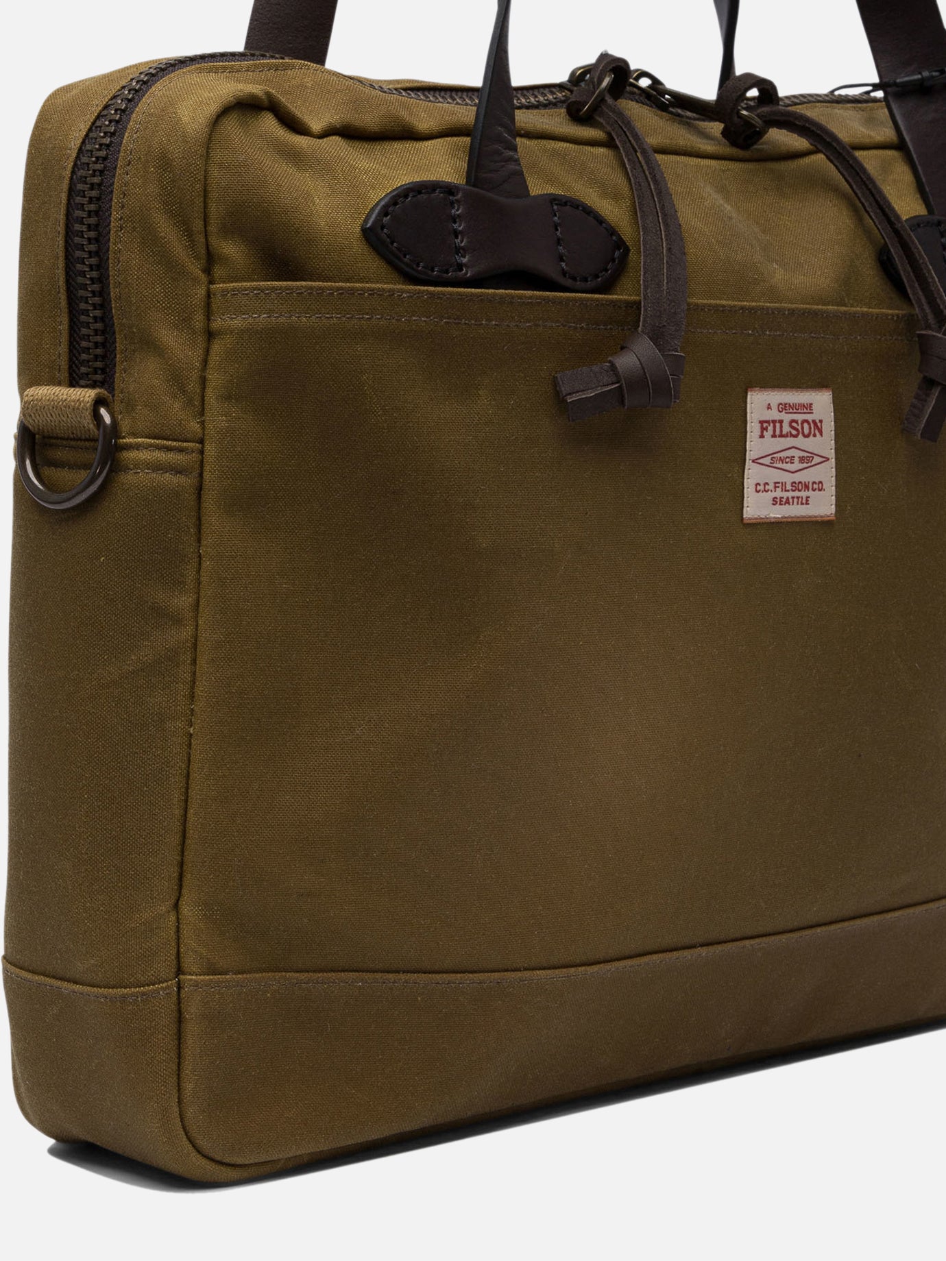 Filson Briefcase in Tin Cloth 19720877_UNI Brown thumbnail_4