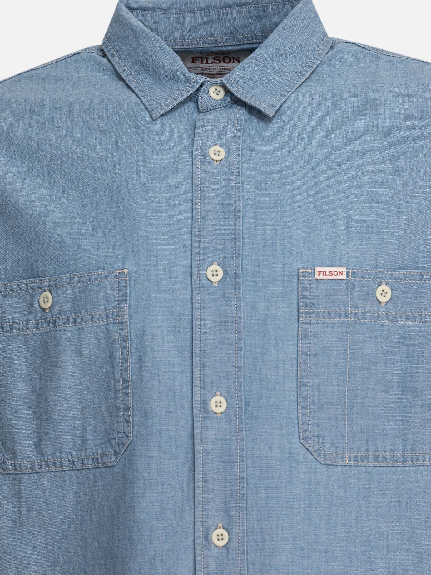 Camicie casual Denim  Azzurro - Filson Uomo | PDP | VIETTI Online Store | thumbnail_3