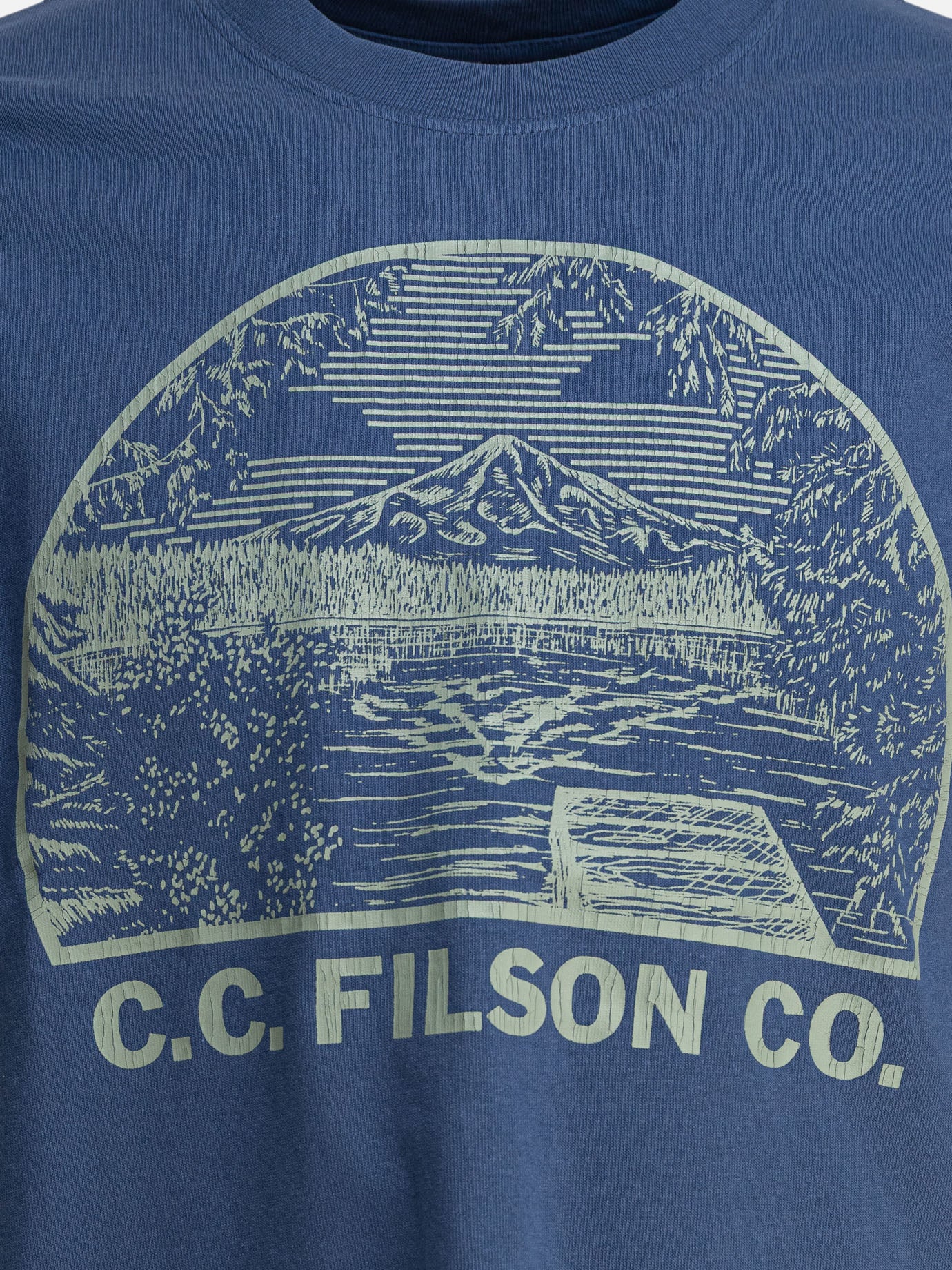 T-shirt girocollo Print  Azzurro - Filson Uomo | PDP | VIETTI Online Store | thumbnail_3