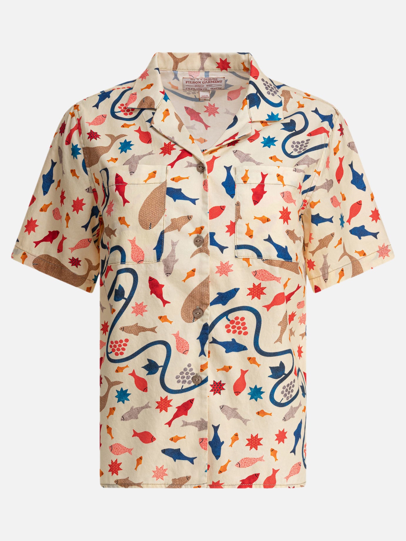 Filson Camicia in twill di cotone 18664126_XS Beige thumbnail_1
