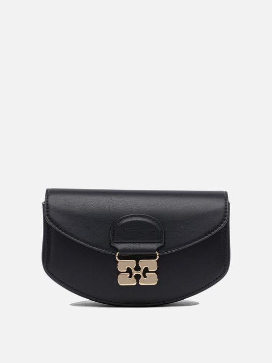 Borse piccole 65% Recycled Leather 19% PU 16% Polyester  Nero - Ganni Donna | PLP | VIETTI Online Store 
