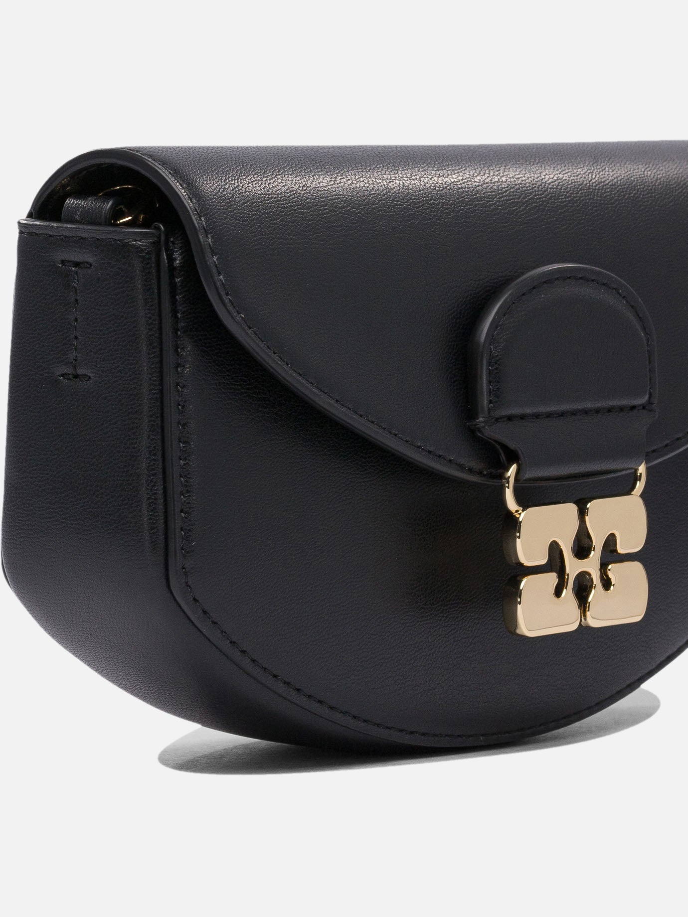 Small bags 65% Recycled Leather 19% PU 16% Polyester  Black - Ganni Women | PDP | VIETTI Online Store | thumbnail_4