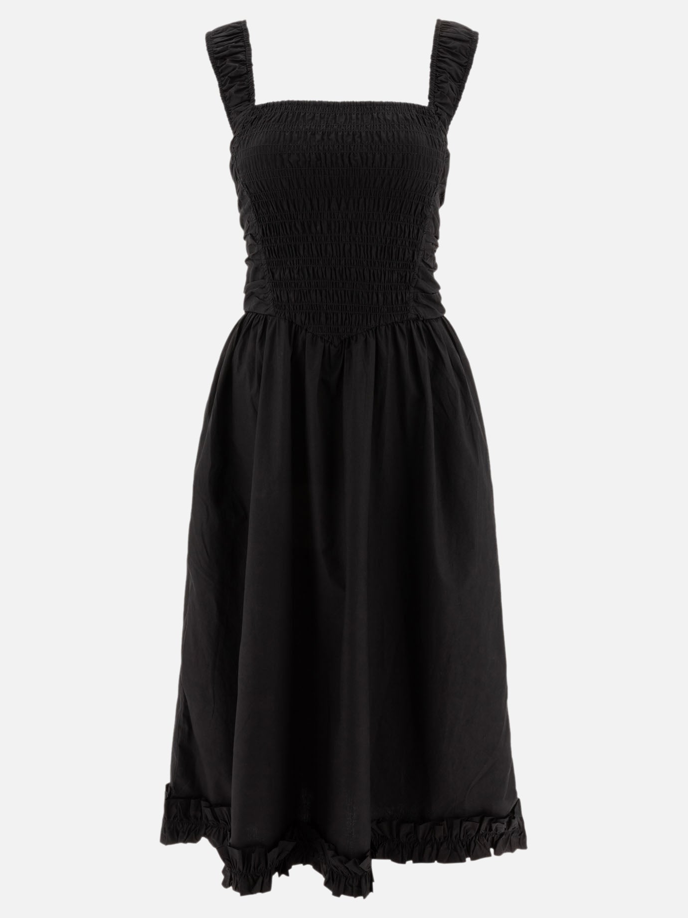 Abiti midi Solid colour  Nero - Ganni Donna | PDP | VIETTI Online Store | thumbnail