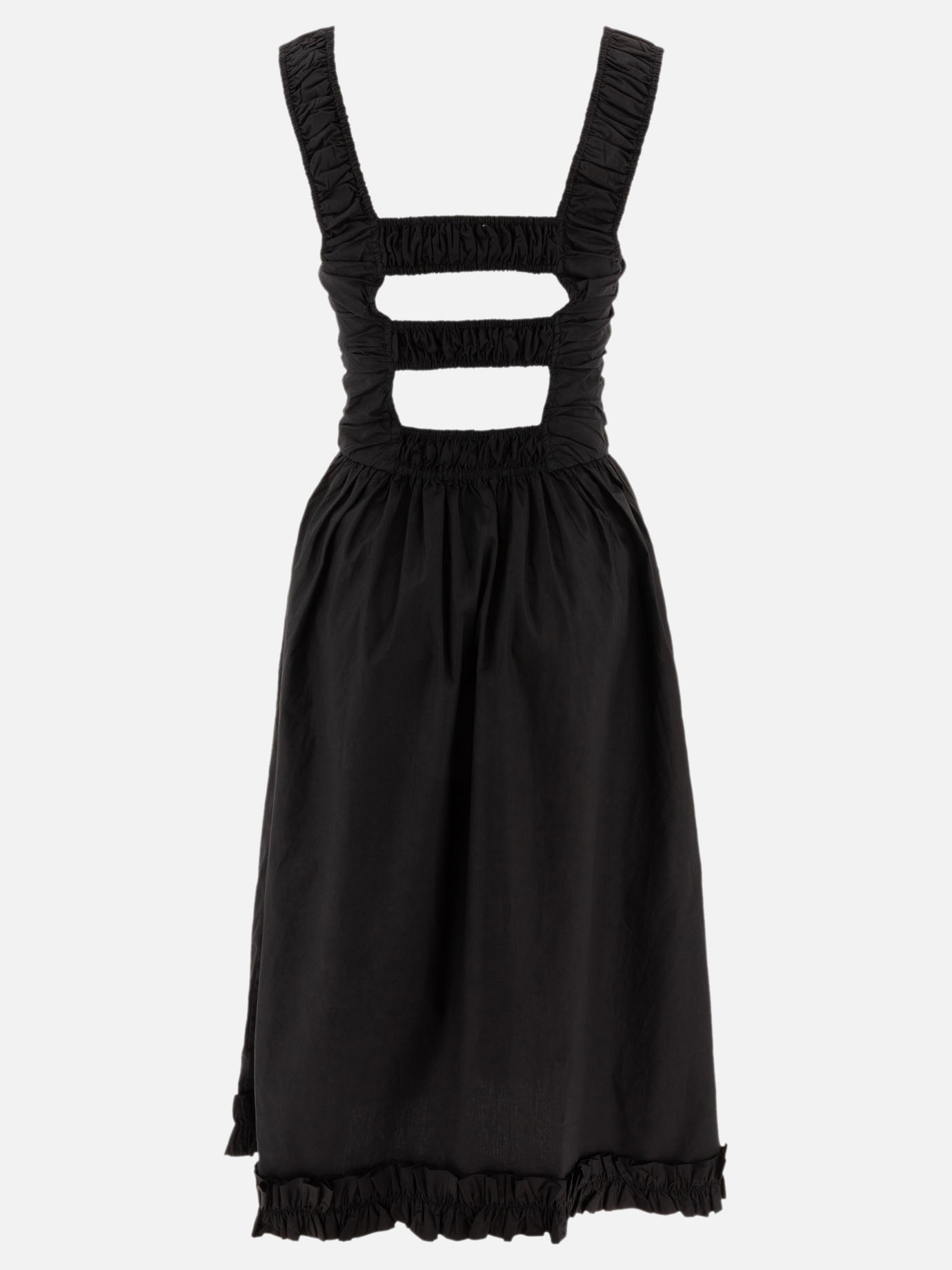 Abiti midi Solid colour  Nero - Ganni Donna | PDP | VIETTI Online Store | Zoom-Modal_2
