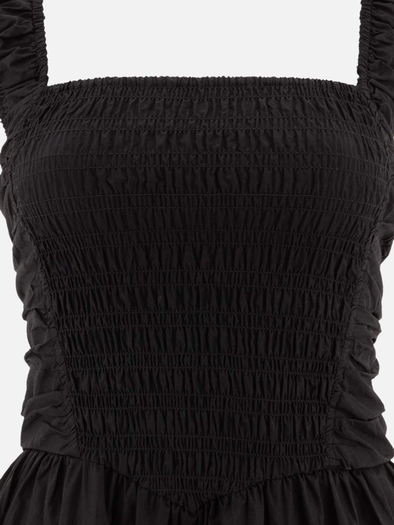 Abiti midi Solid colour  Nero - Ganni Donna | PDP | VIETTI Online Store | thumbnail_3