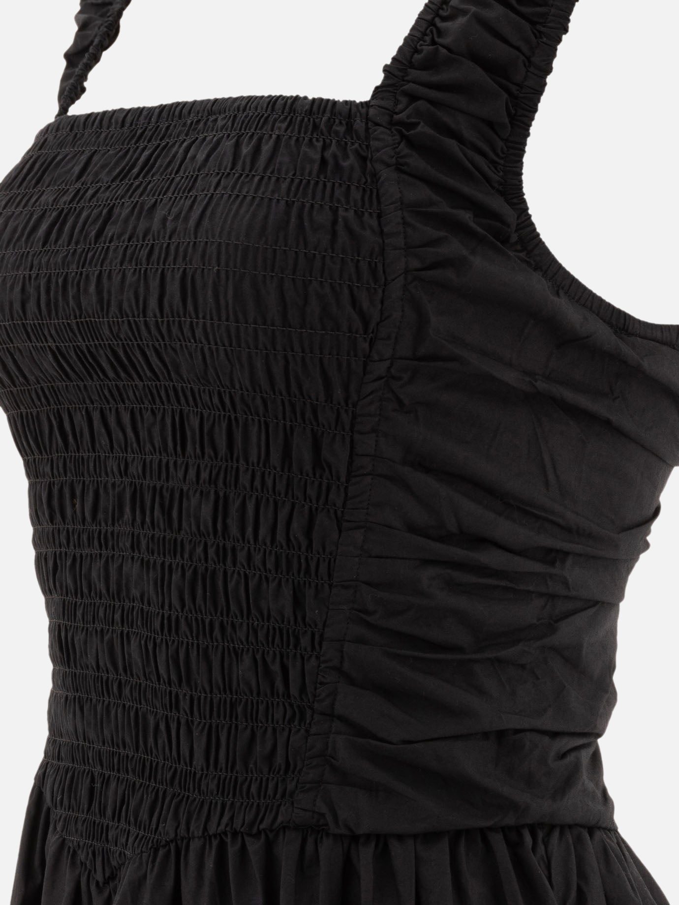 Abiti midi Solid colour  Nero - Ganni Donna | PDP | VIETTI Online Store | Zoom-Modal_4
