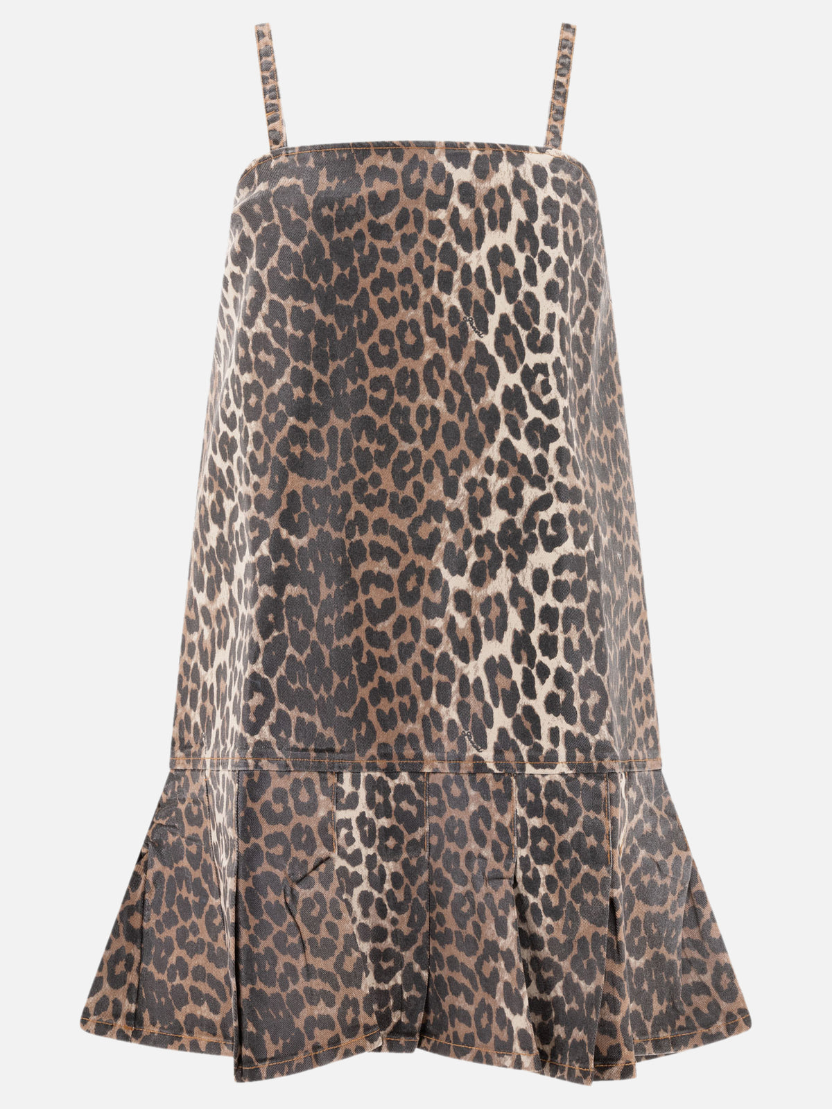 Ganni Leopard dress Brown