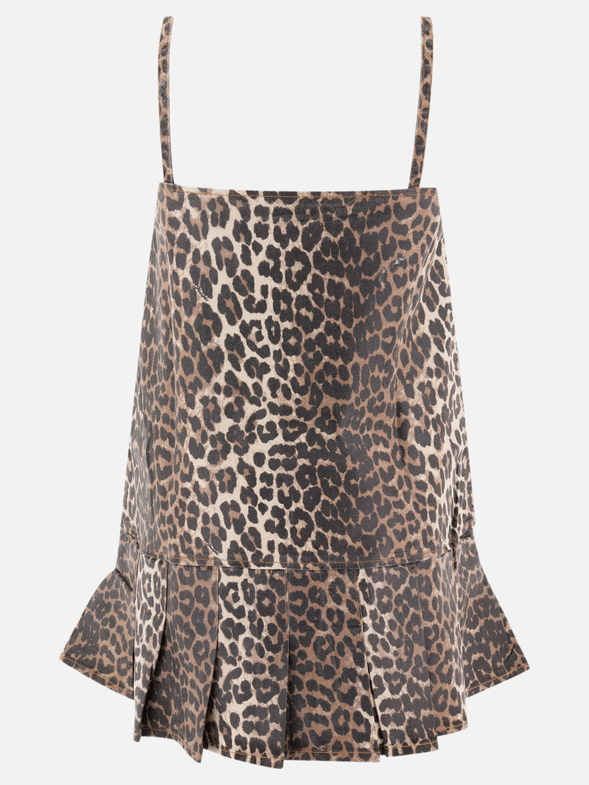 Ganni Leopard dress Brown