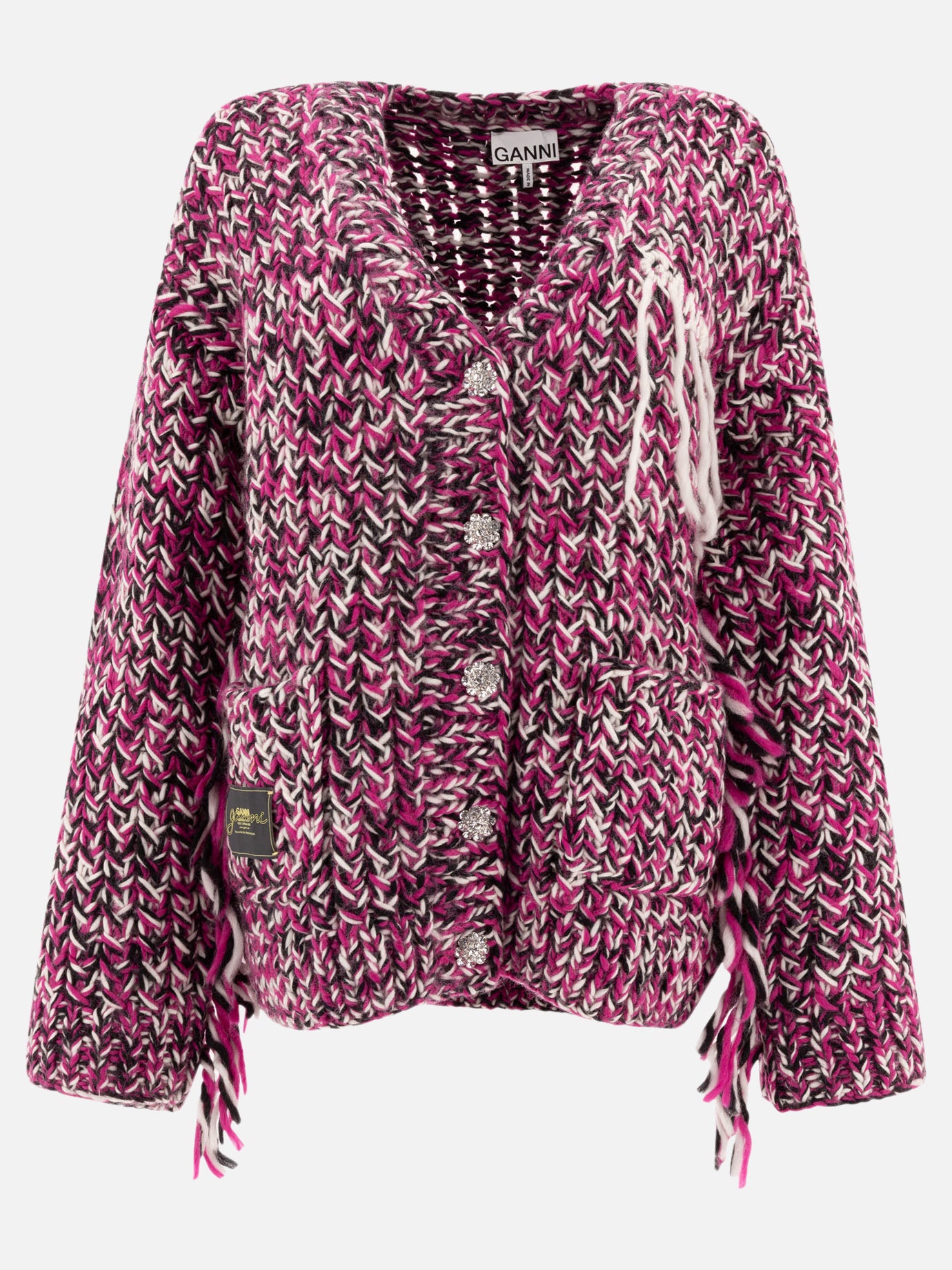 Cardigan Textured knit  Viola - Ganni Donna | PDP | VIETTI Online Store | thumbnail