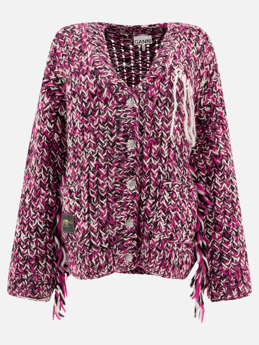Cardigan Textured knit  Viola - Ganni Donna | PLP | VIETTI Online Store 
