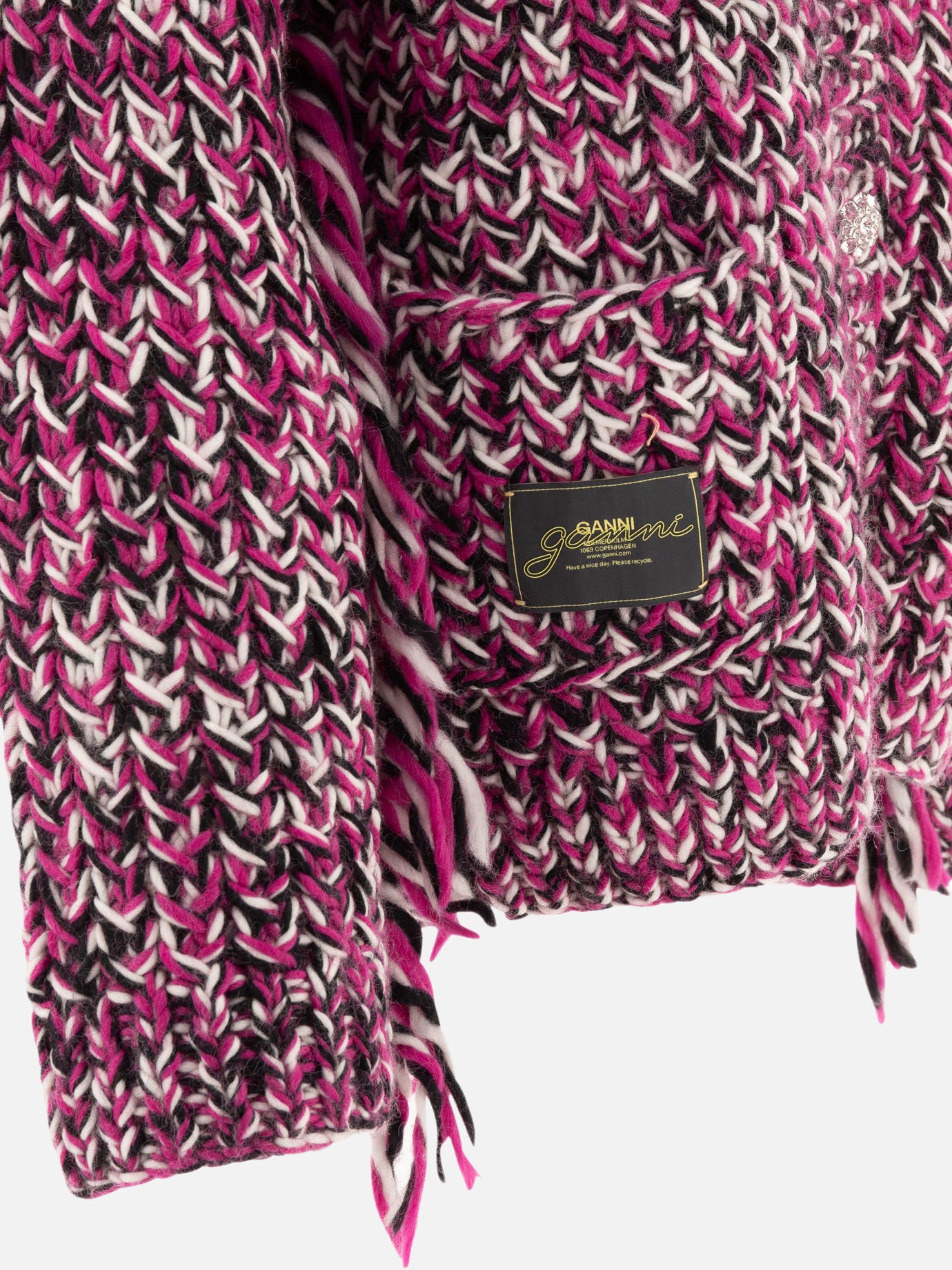 Cardigan Textured knit  Viola - Ganni Donna | PDP | VIETTI Online Store | Zoom-Modal_4
