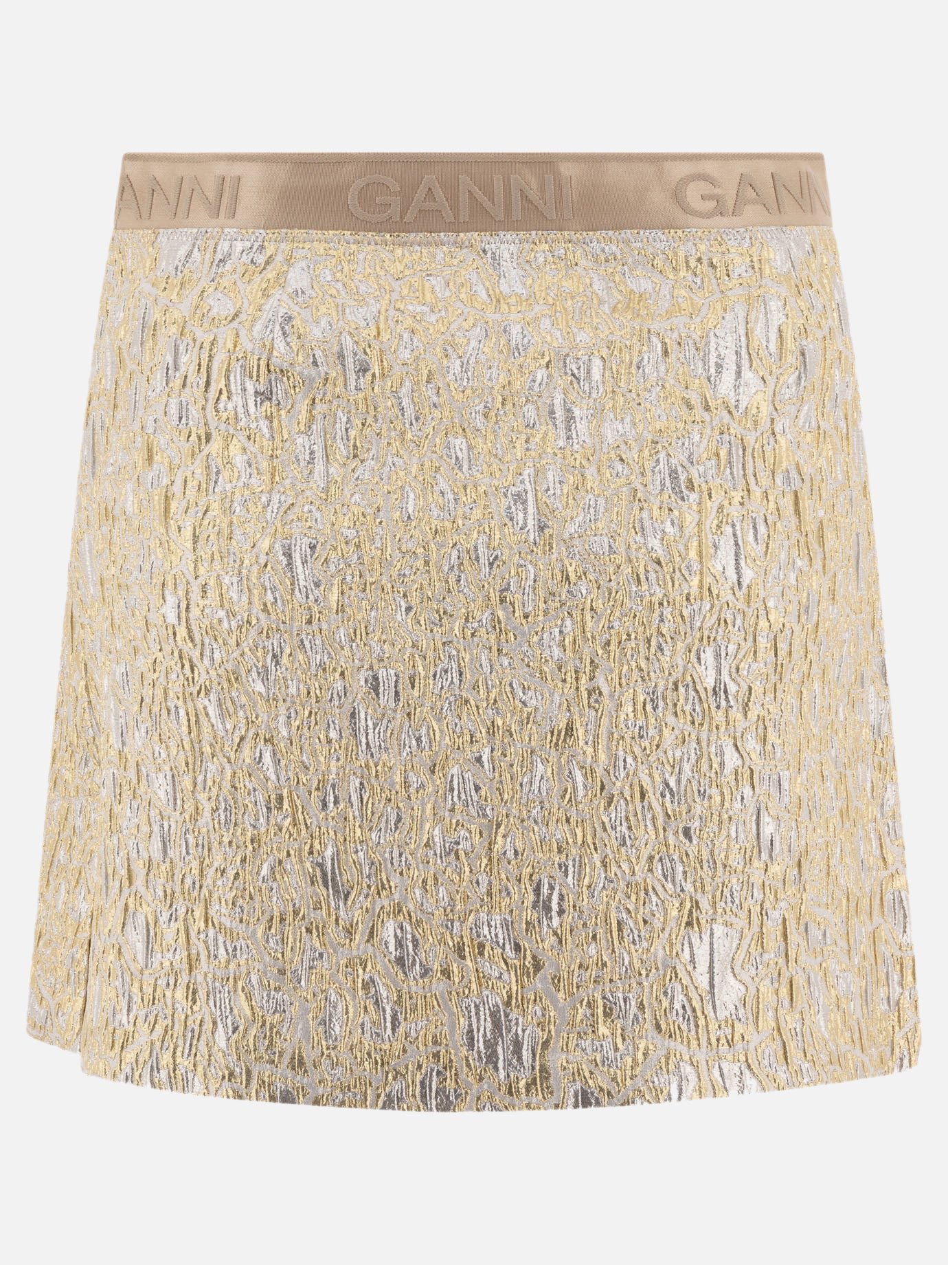 Minigonne Logo  Oro - Ganni Donna | PDP | VIETTI Online Store | thumbnail_2